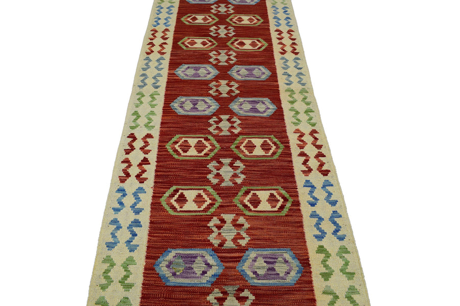 Hand-woven Kilim, 79 x 243 cm