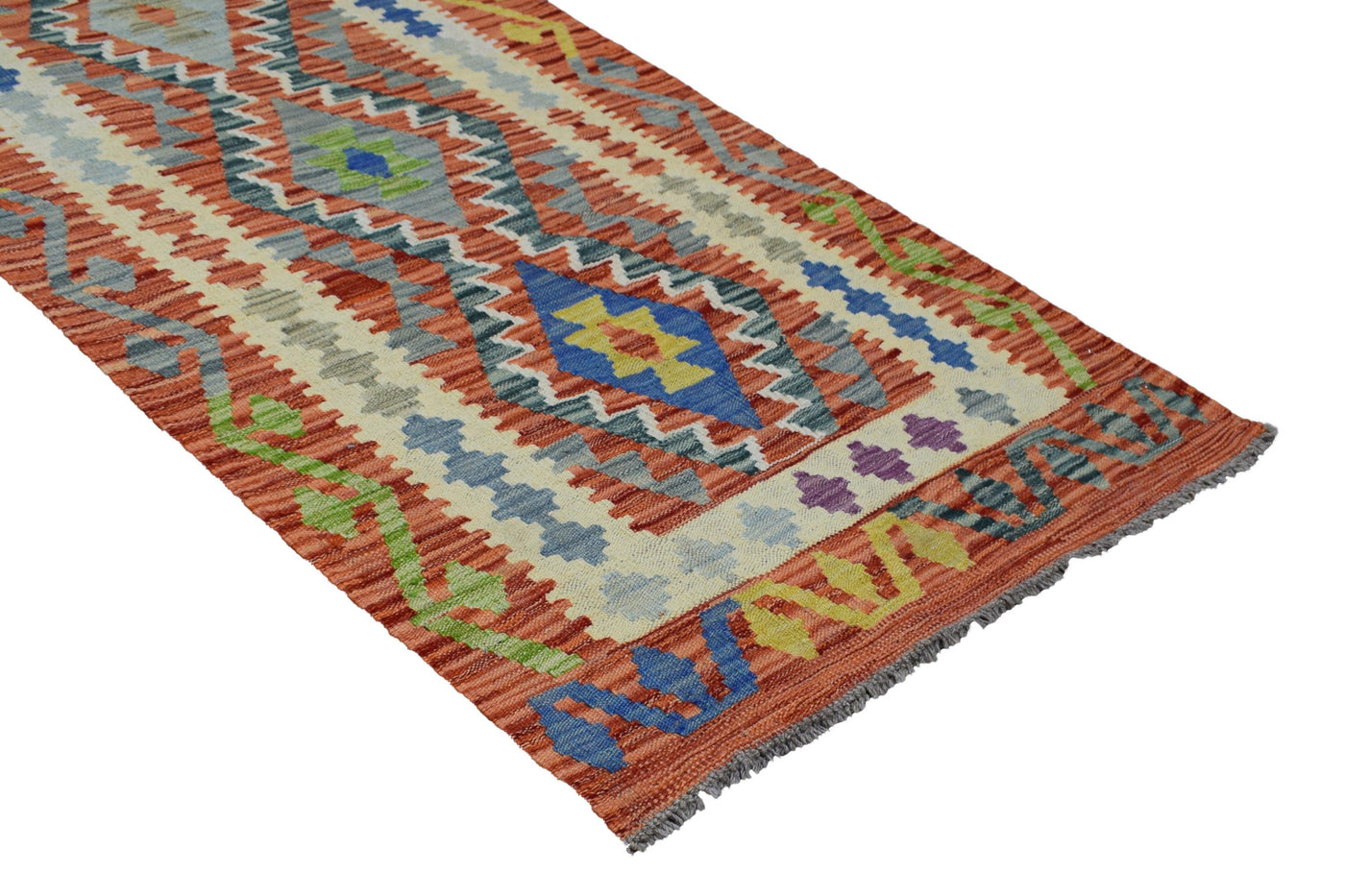 Kilim Afghan Runner Rug – Sienna Triptych