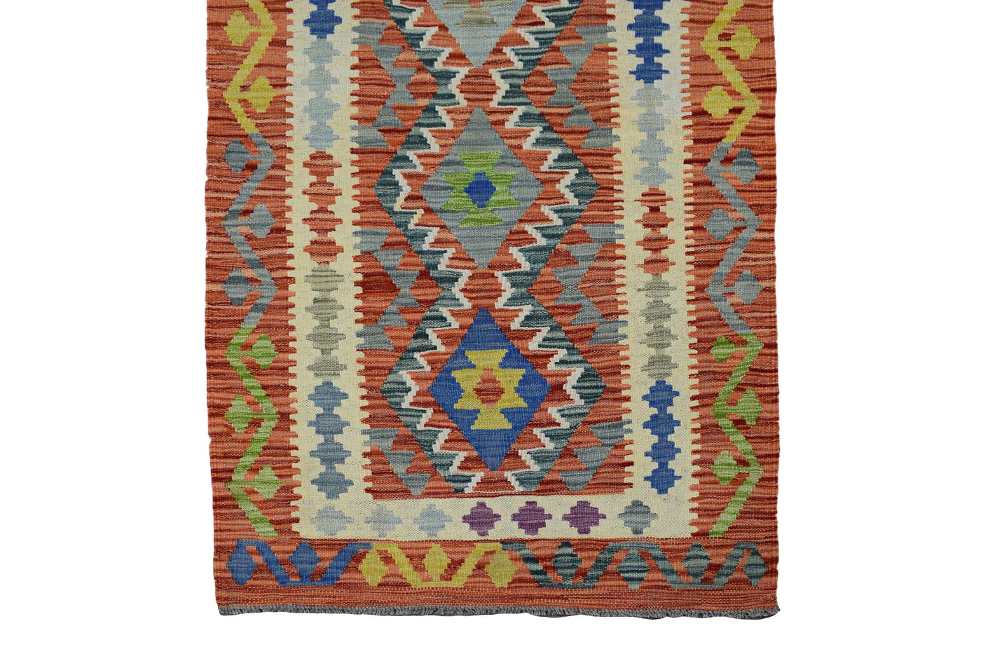 Kilim Afghan Runner Rug – Sienna Triptych