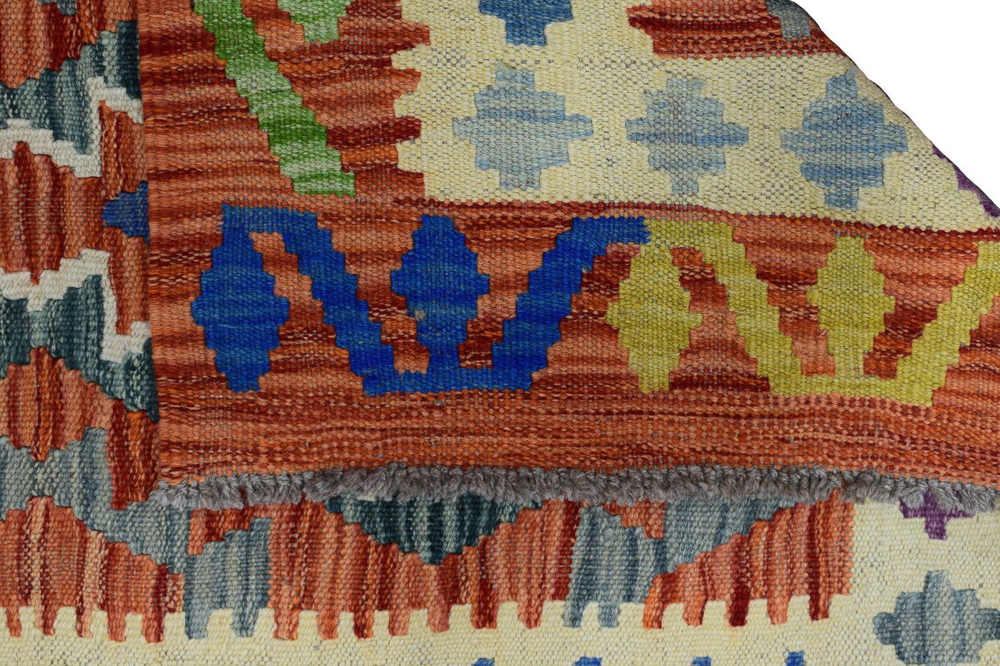 Kilim Afghan Runner Rug – Sienna Triptych