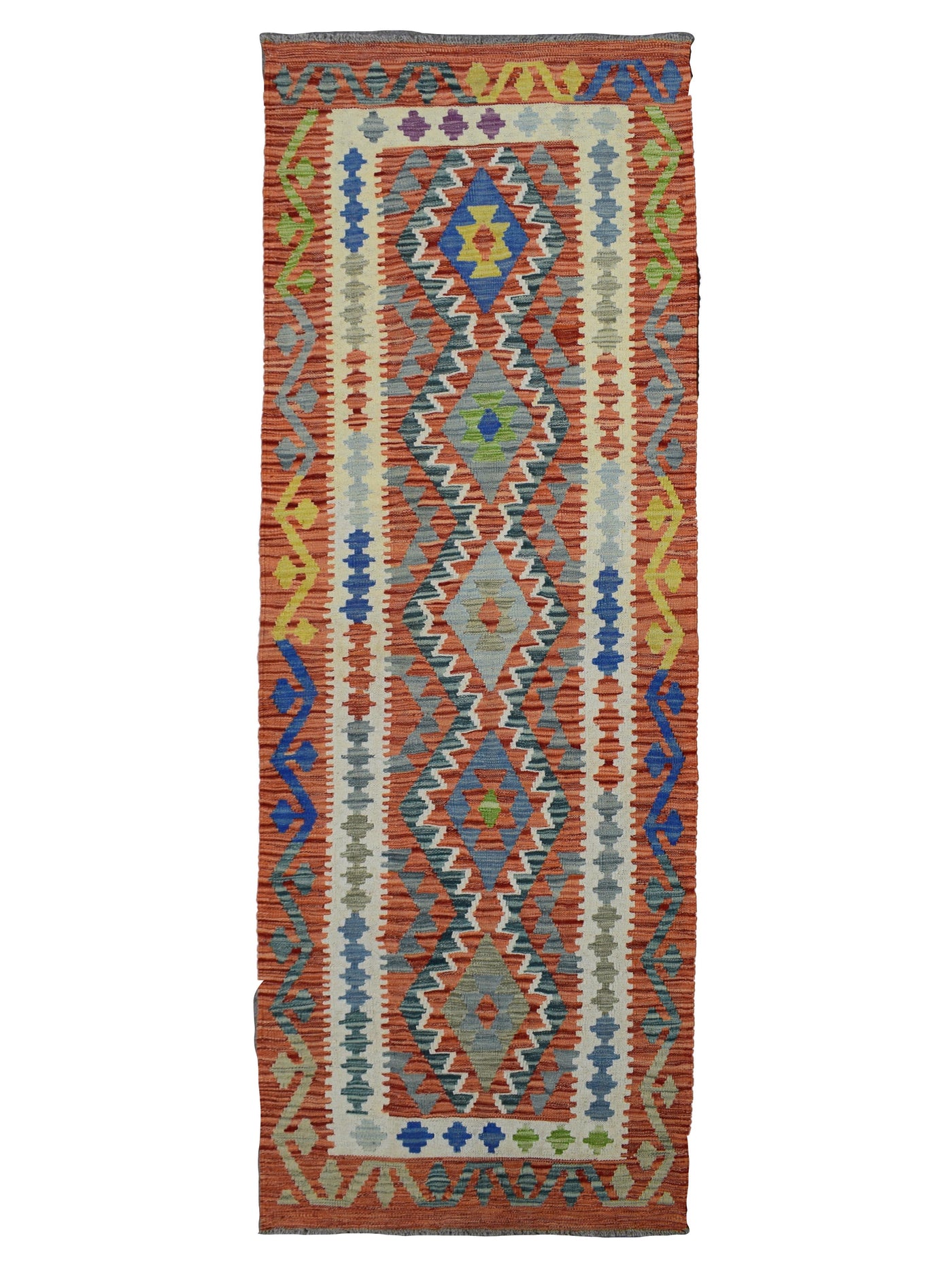 Kilim Afghan Runner Rug – Sienna Triptych