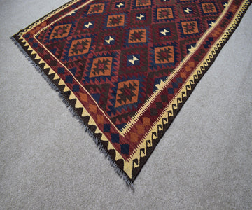 Elegant Tribal Maimana Kilim, 203 x 295 cm (Clearance)