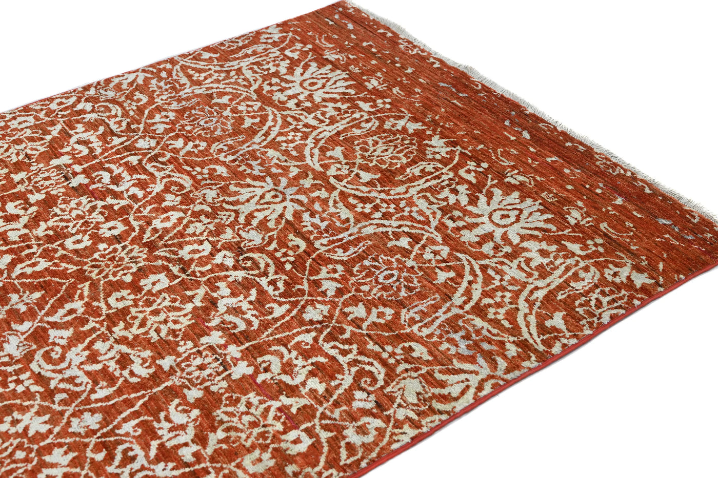 Modern Abstract Rug – Apricot Inkblot