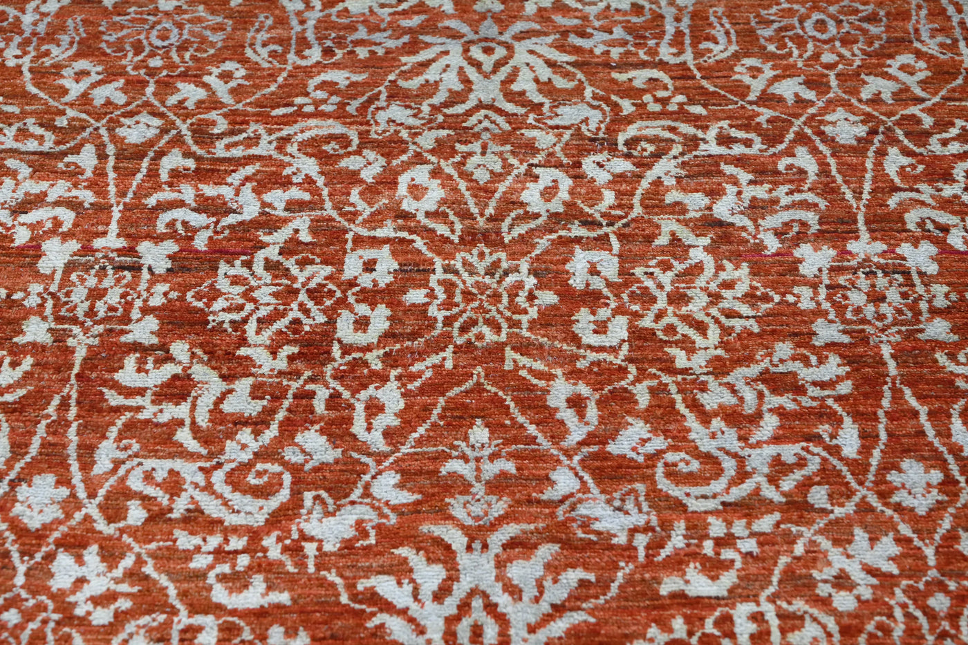 Modern Abstract Rug – Apricot Inkblot