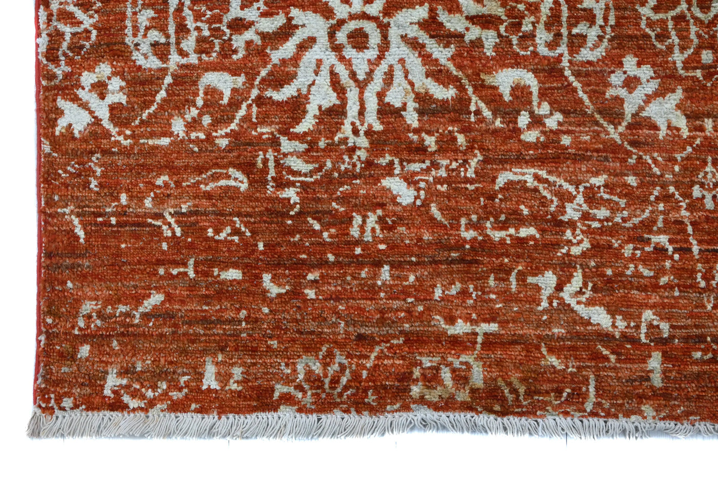 Modern Abstract Rug – Apricot Inkblot