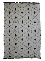 Hand Knotted Moroccan Style Rug, 197 x 310 cm