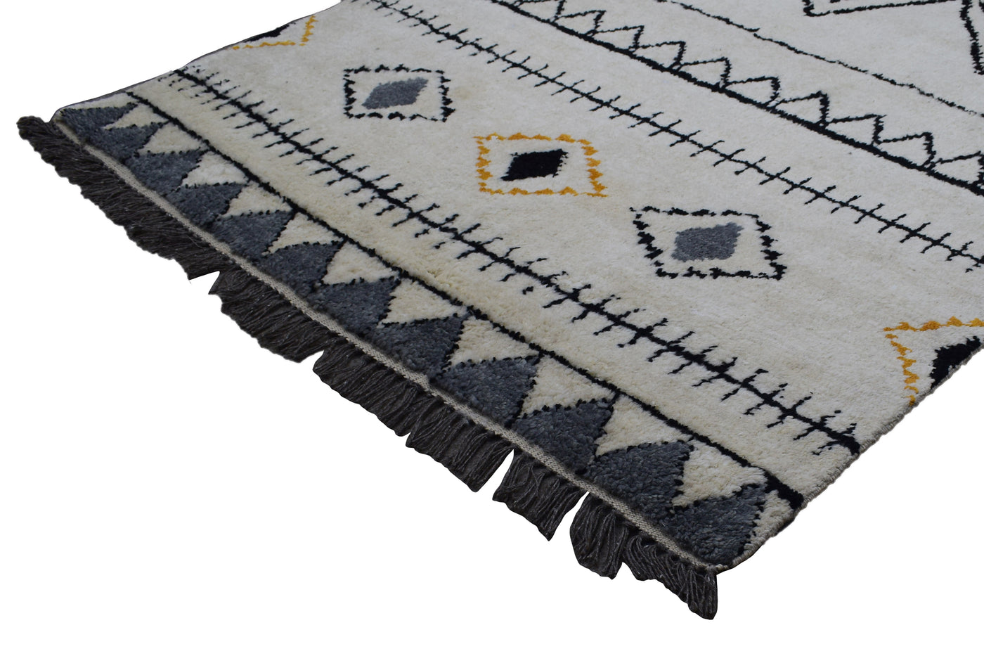 Moroccan Style Rug – Pearl Bands