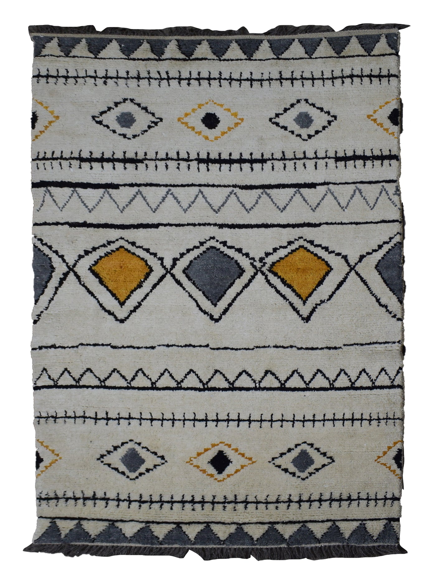 Moroccan Style Rug – Pearl Bands