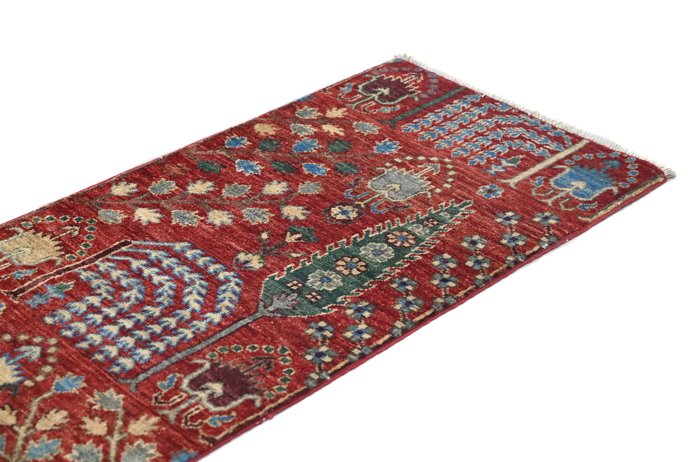 Khorjin Afghan Runner Rug – Pearl Mosaic
