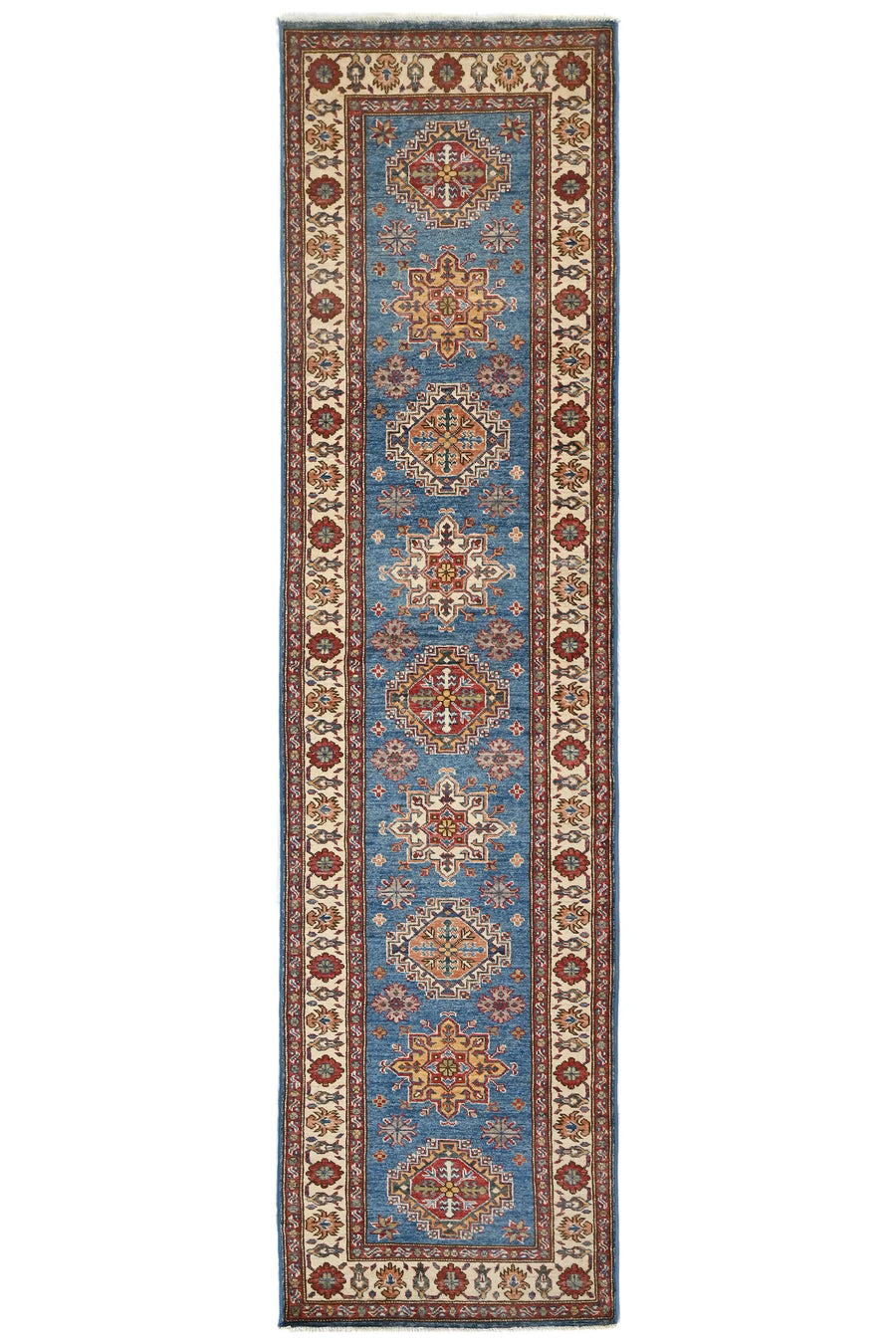 Afghan Super Kazak Rug, 82 x 313 cm