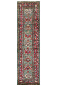 Super Kazak Afghan Rug – Sage Medallion