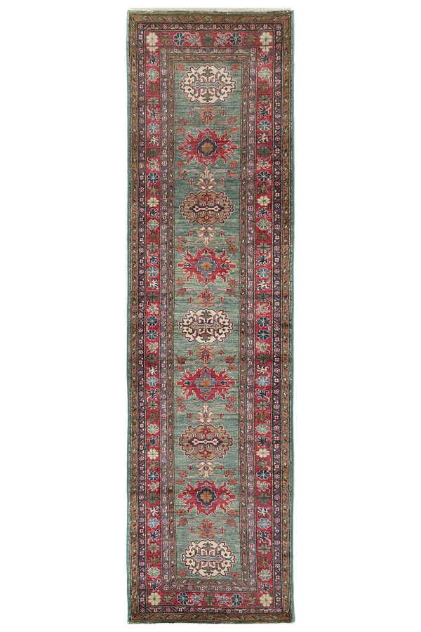 Afghan Super Kazak Rug, 80 x 290 cm