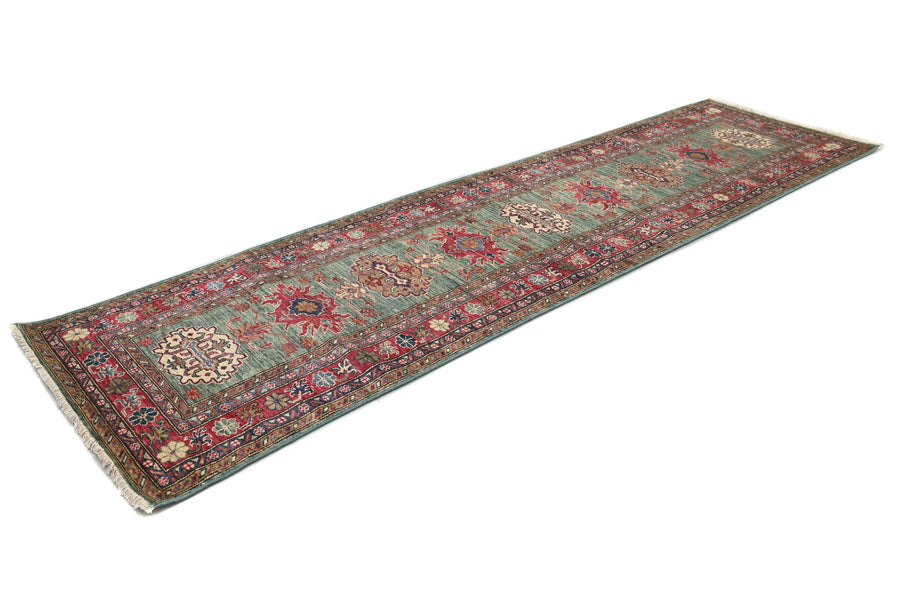 Super Kazak Afghan Rug – Sage Medallion