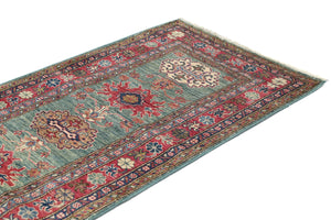 Afghan Super Kazak Rug, 80 x 290 cm