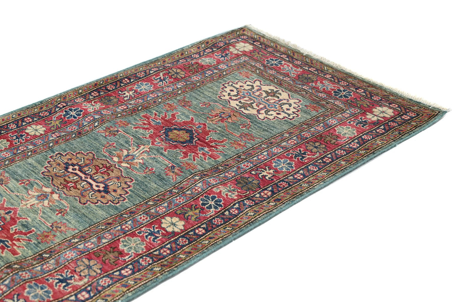 Super Kazak Afghan Rug – Sage Medallion