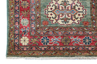 Super Kazak Afghan Rug – Sage Medallion