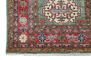 Afghan Super Kazak Rug, 80 x 290 cm