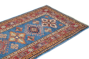 Afghan Super Kazak Rug, 83 x 257 cm