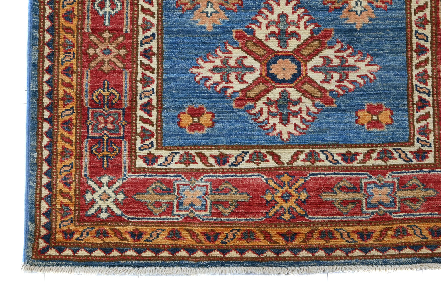 Super Kazak Afghan Rug – Sky Cruciform