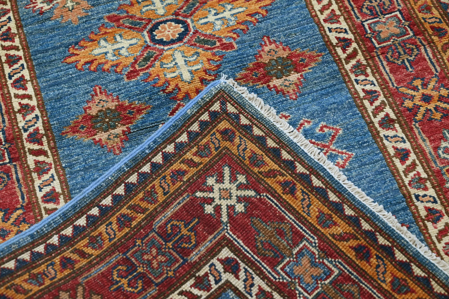 Super Kazak Afghan Rug – Sky Cruciform