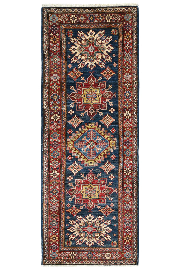 Afghan Super Kazak Rug, 80 x 213 cm