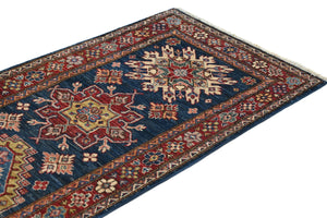 Afghan Super Kazak Rug, 80 x 213 cm