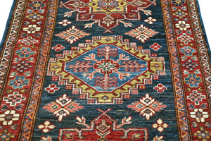 Afghan Super Kazak Rug, 80 x 213 cm