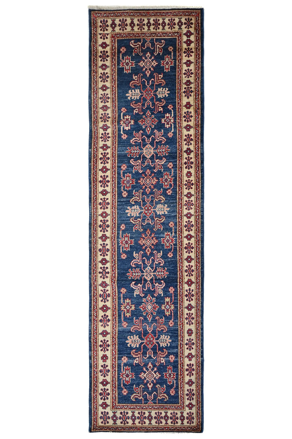 Afghan Super Kazak Rug, 87 x 317 cm