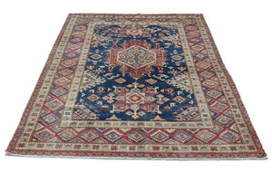 Afghan Super Kazak Rug, 152 x 195 cm