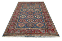 Super Kazak Afghan Rug – Marine Mosaic