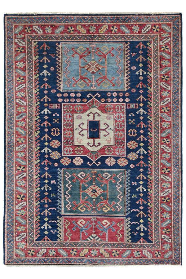 Afghan Super Kazak Rug, 145 x 205 cm