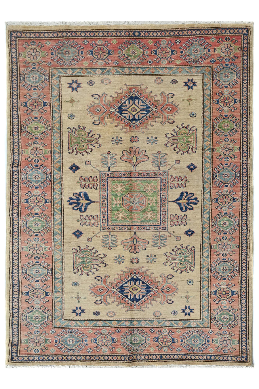Afghan Super Kazak Rug, 143 x 198 cm