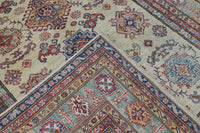 Super Kazak Afghan Rug – Ivory Blossom