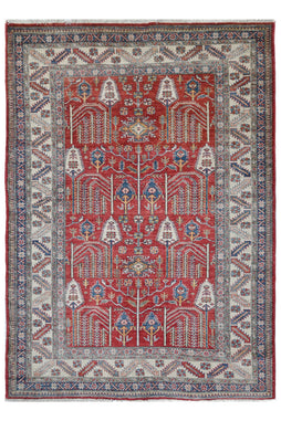 Afghan Super Kazak Rug, 166 x 234 cm