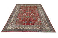 Super Kazak Afghan Rug – Scarlet Arbor