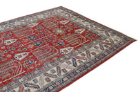 Super Kazak Afghan Rug – Scarlet Arbor