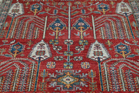 Super Kazak Afghan Rug – Scarlet Arbor