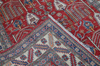 Super Kazak Afghan Rug – Scarlet Arbor