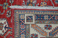 Super Kazak Afghan Rug – Scarlet Arbor
