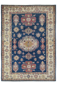 Super Kazak Afghan Rug – Midnight Starburst
