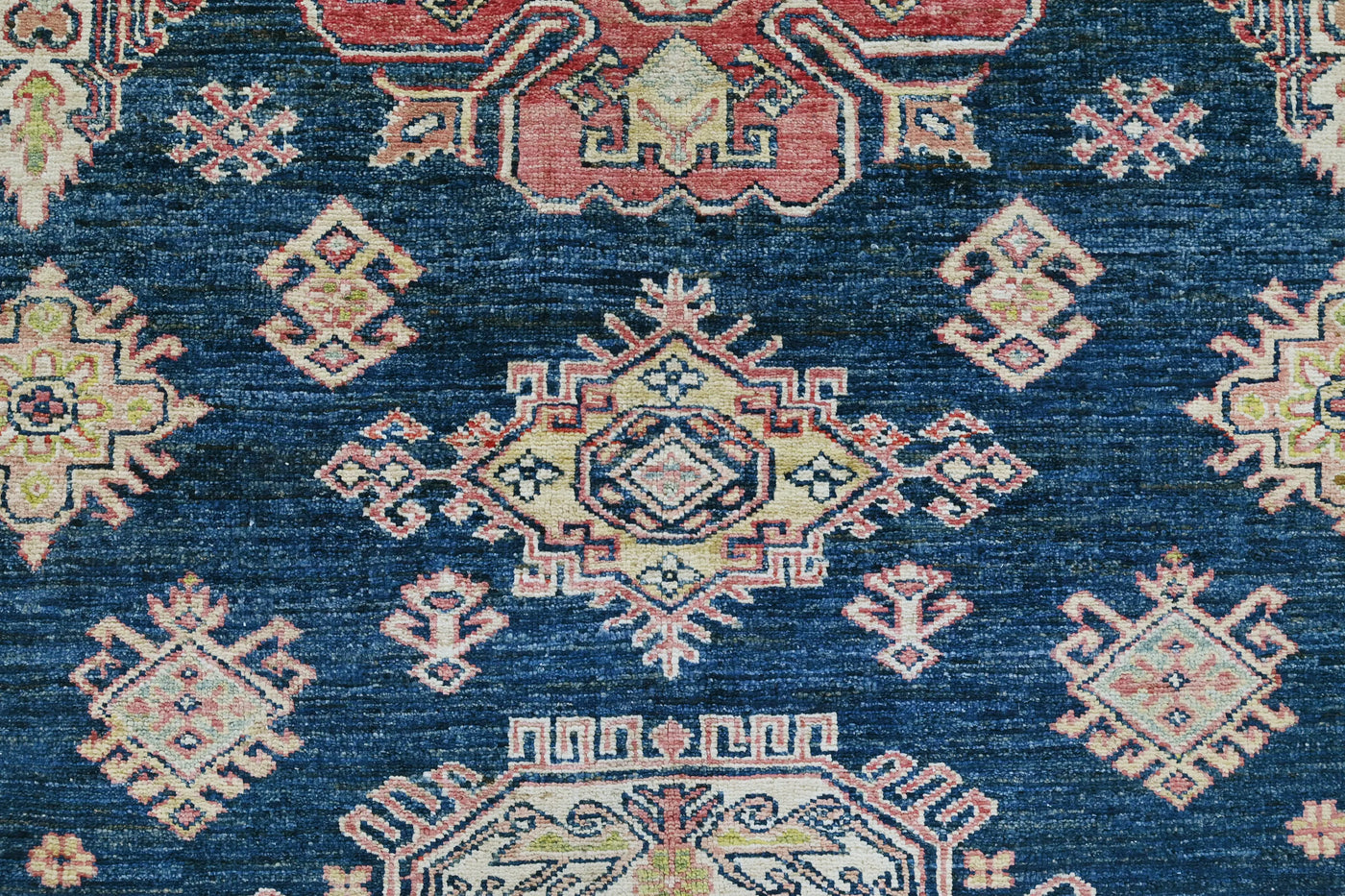 Super Kazak Afghan Rug – Midnight Starburst