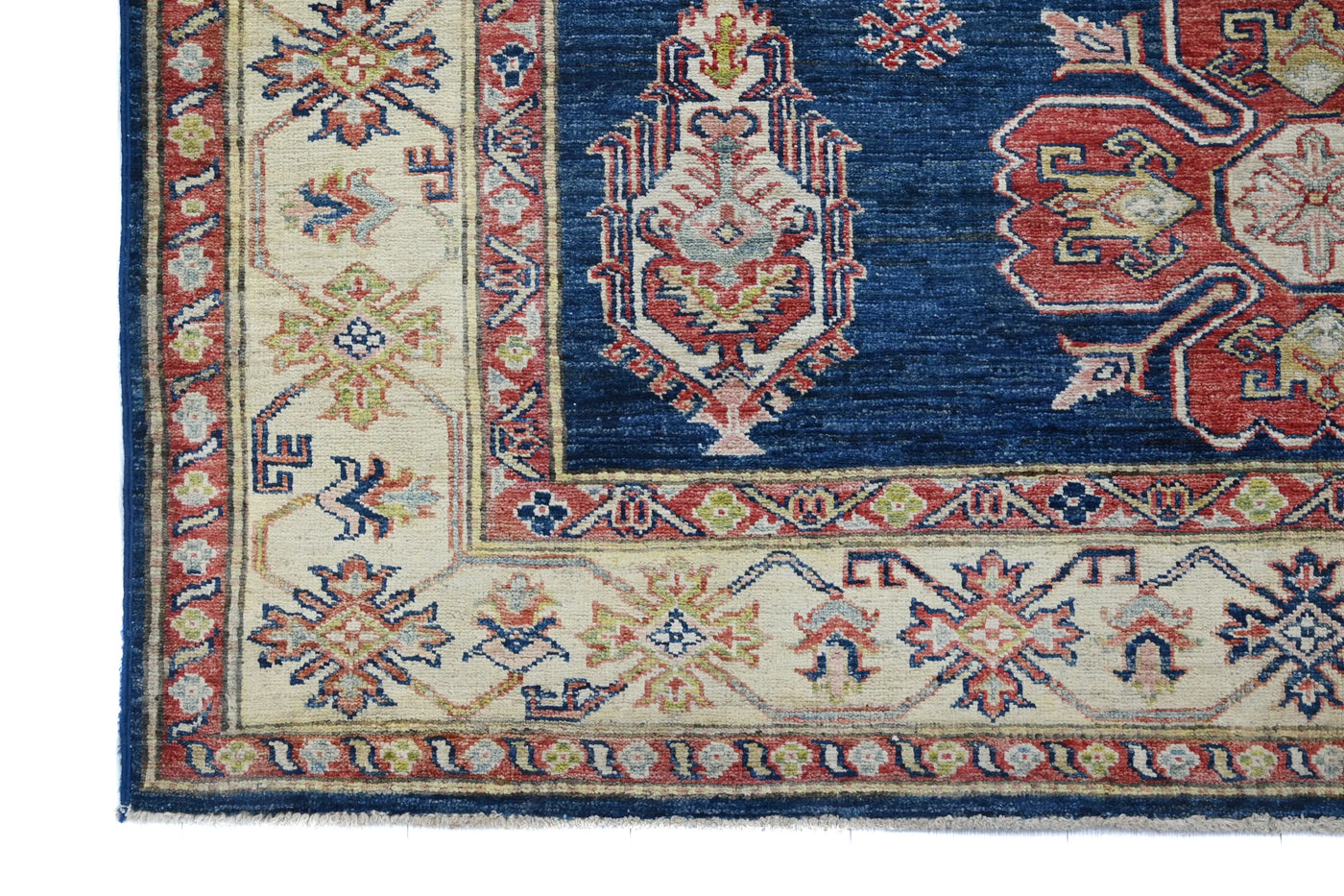 Super Kazak Afghan Rug – Midnight Starburst