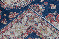 Super Kazak Afghan Rug – Midnight Starburst