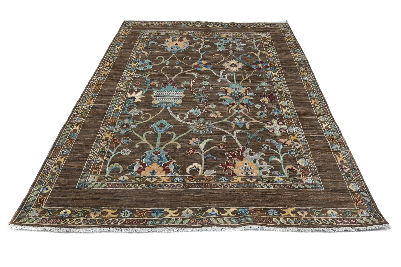 Khorjin Afghan Rug – Parchment Mosaic
