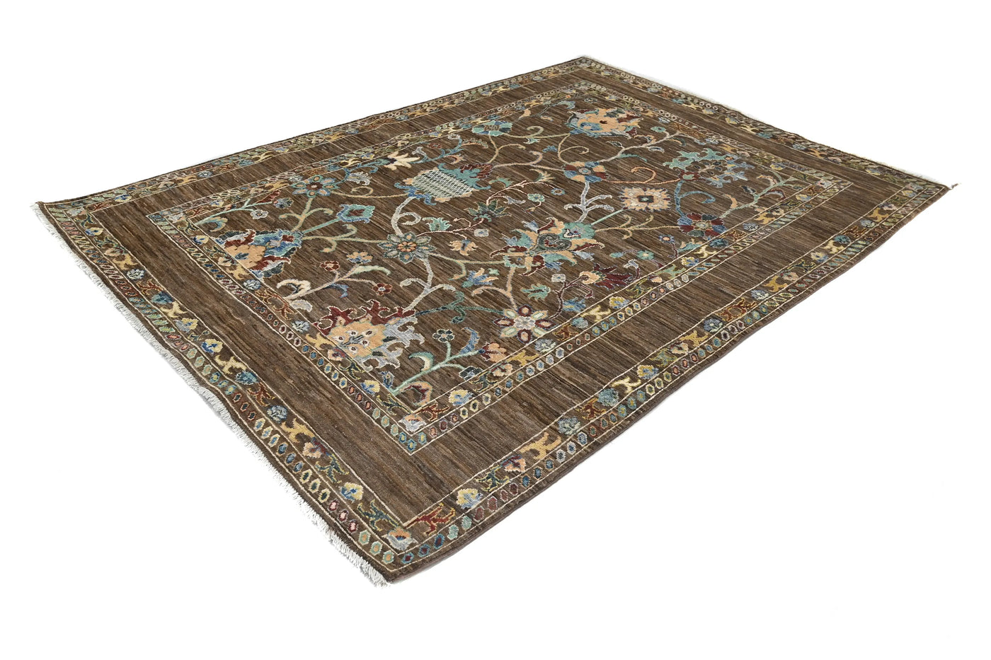 Khorjin Afghan Rug – Parchment Mosaic