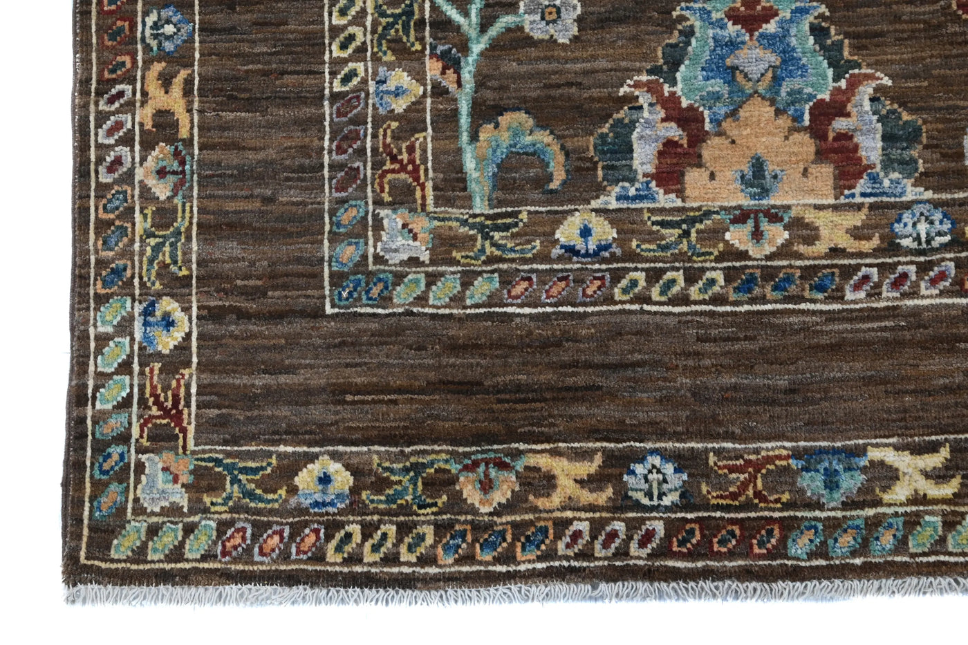 Khorjin Afghan Rug – Parchment Mosaic