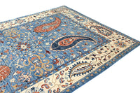 Khorjin Afghan Rug – Azure Paisley