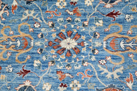 Khorjin Afghan Rug – Azure Paisley