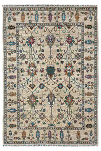 Khorjin Afghan Rug – Oatmeal Orchards
