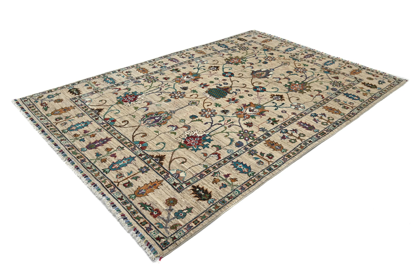 Khorjin Afghan Rug – Ocean Frame